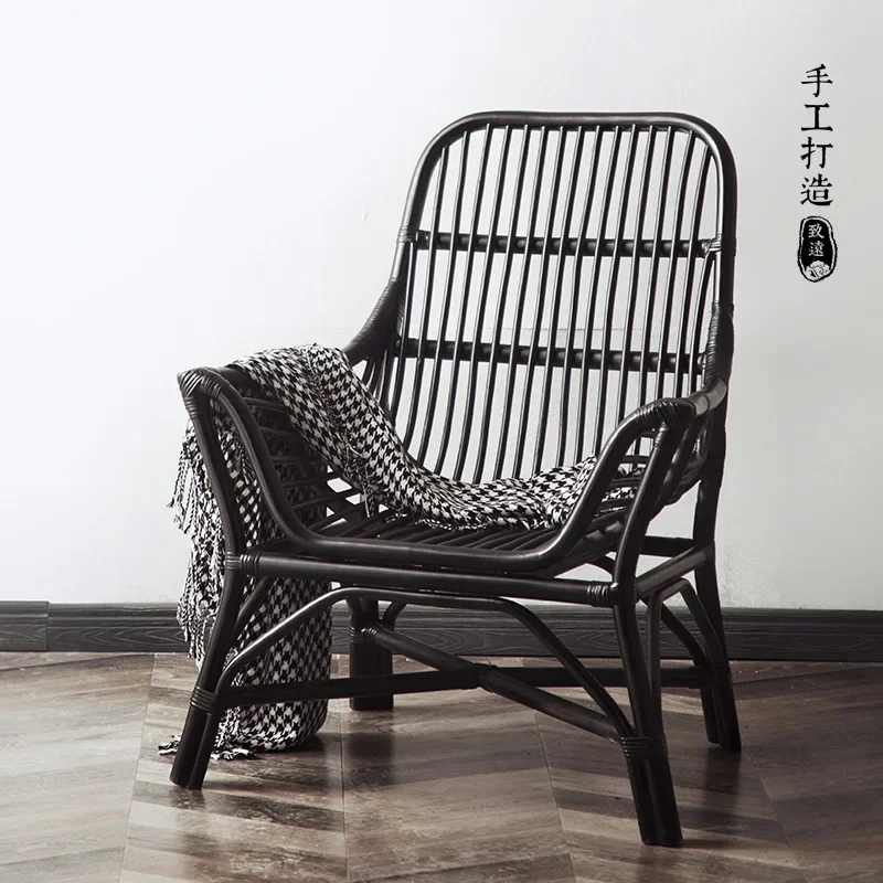 북유럽 천연 등나무 의자 싱글 코트야드 레저 발코니 인 - Interior Design Japanese 리뷰 및 가격