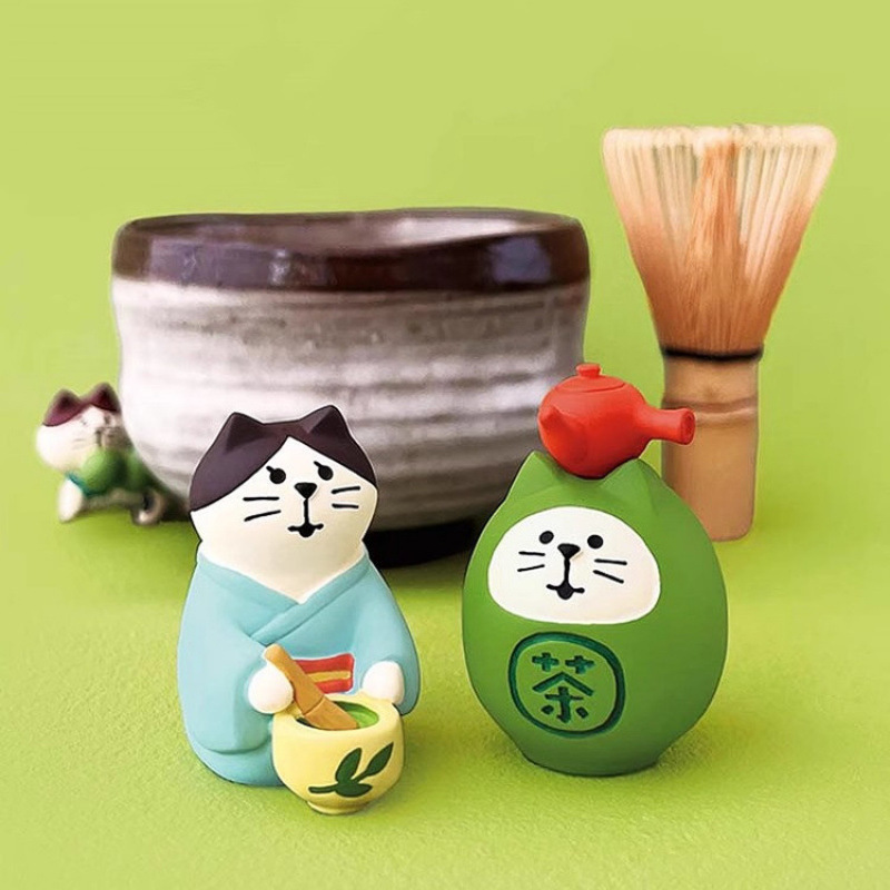 말차 시리즈 미니어처 일본 자카 고양이 귀여운 DIY  - Interior Design Japanese 리뷰 및 가격