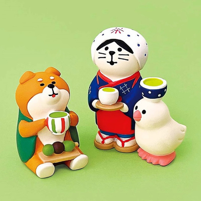 말차 시리즈 미니어처 일본 자카 고양이 귀여운 DIY  - Interior Design Japanese 리뷰 및 가격